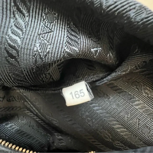 PRADA Vernice Waves Bag Black Patent Leather Gold Hardware Large 16” Authentic - Picture 14 of 15